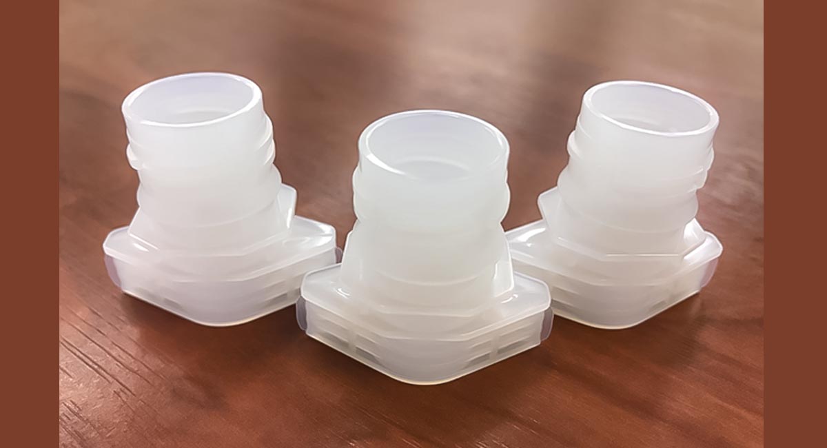 95%バイオマスプラスチック仕様のスパウト