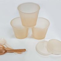 タピオカ粉が混ざった樹脂での成形
