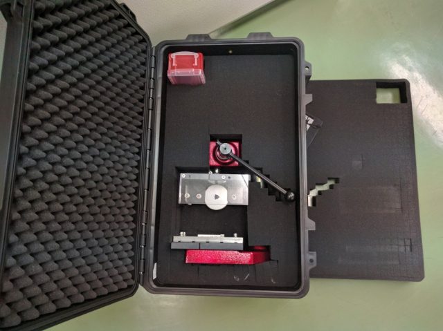 キッタロウ移動用ボックスへキッタロウを閉まった状態