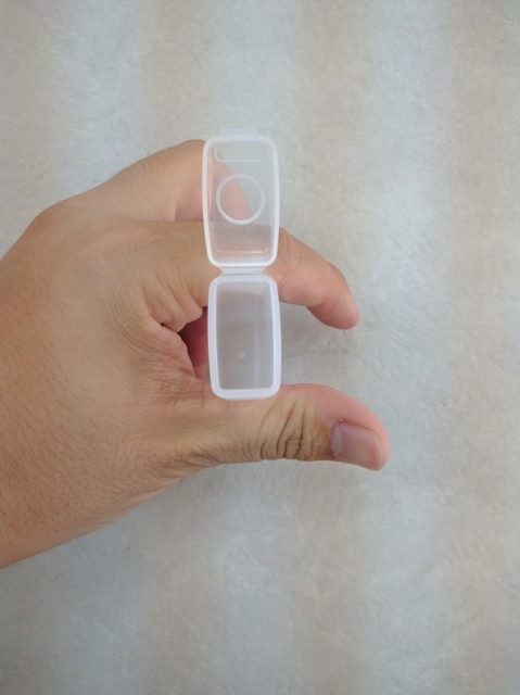 中をのぞいた様子