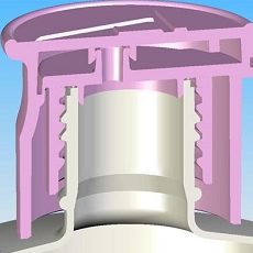 ヒンジキャップ断面図