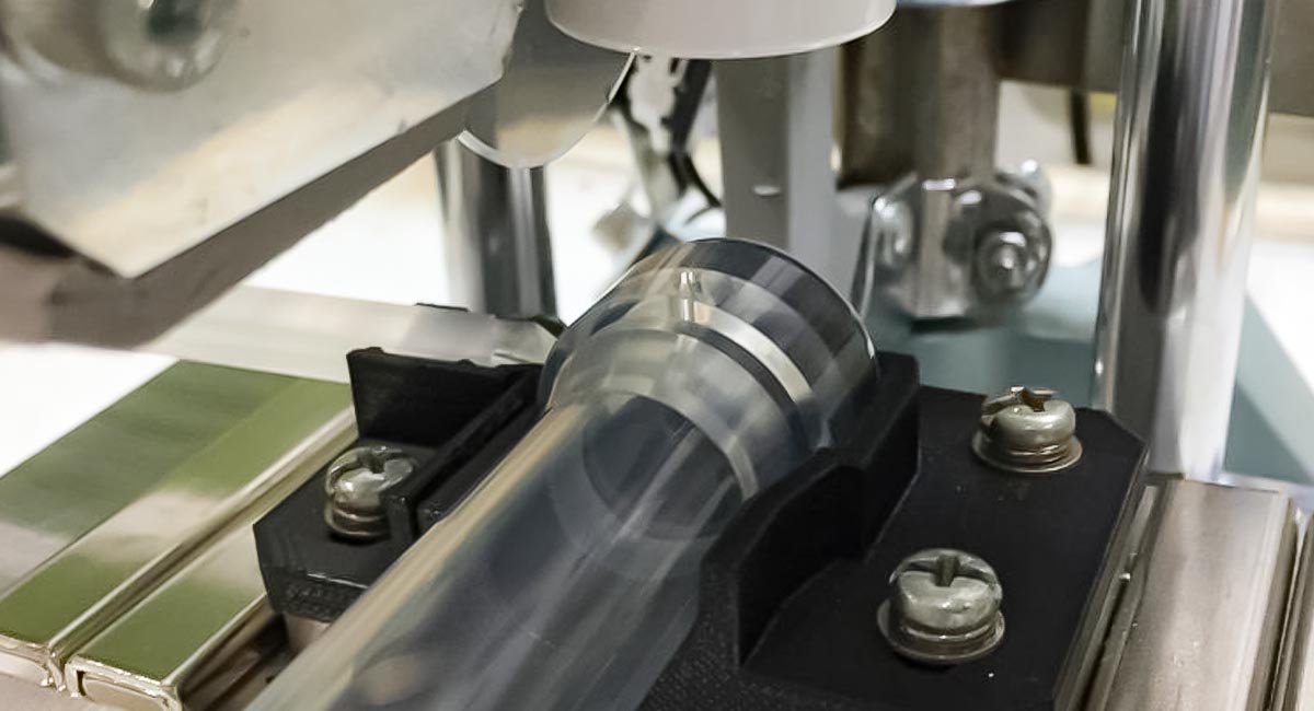 カット位置を手前から撮影