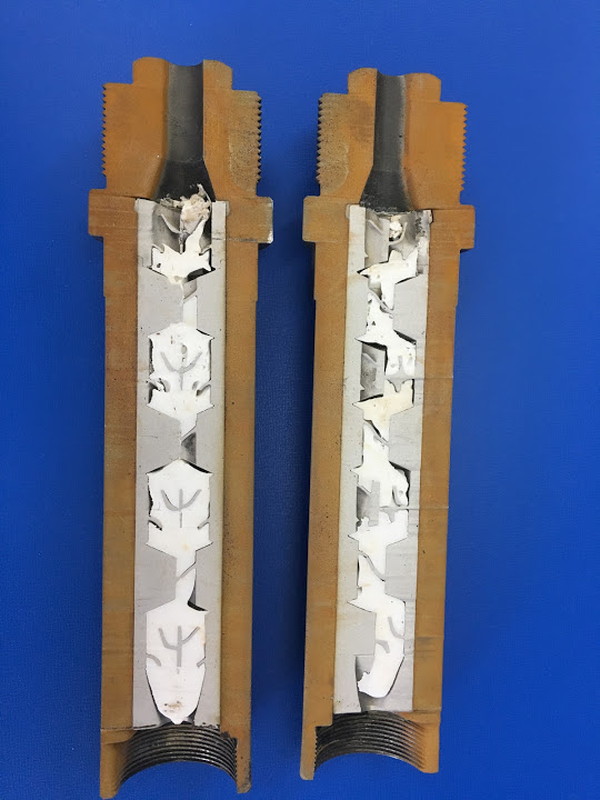 切断されたミキシングノズル