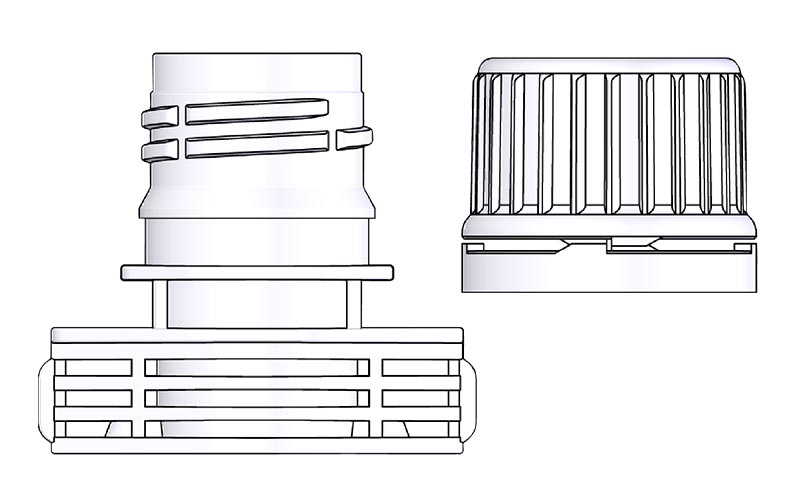 スパウトとスクリューキャップ