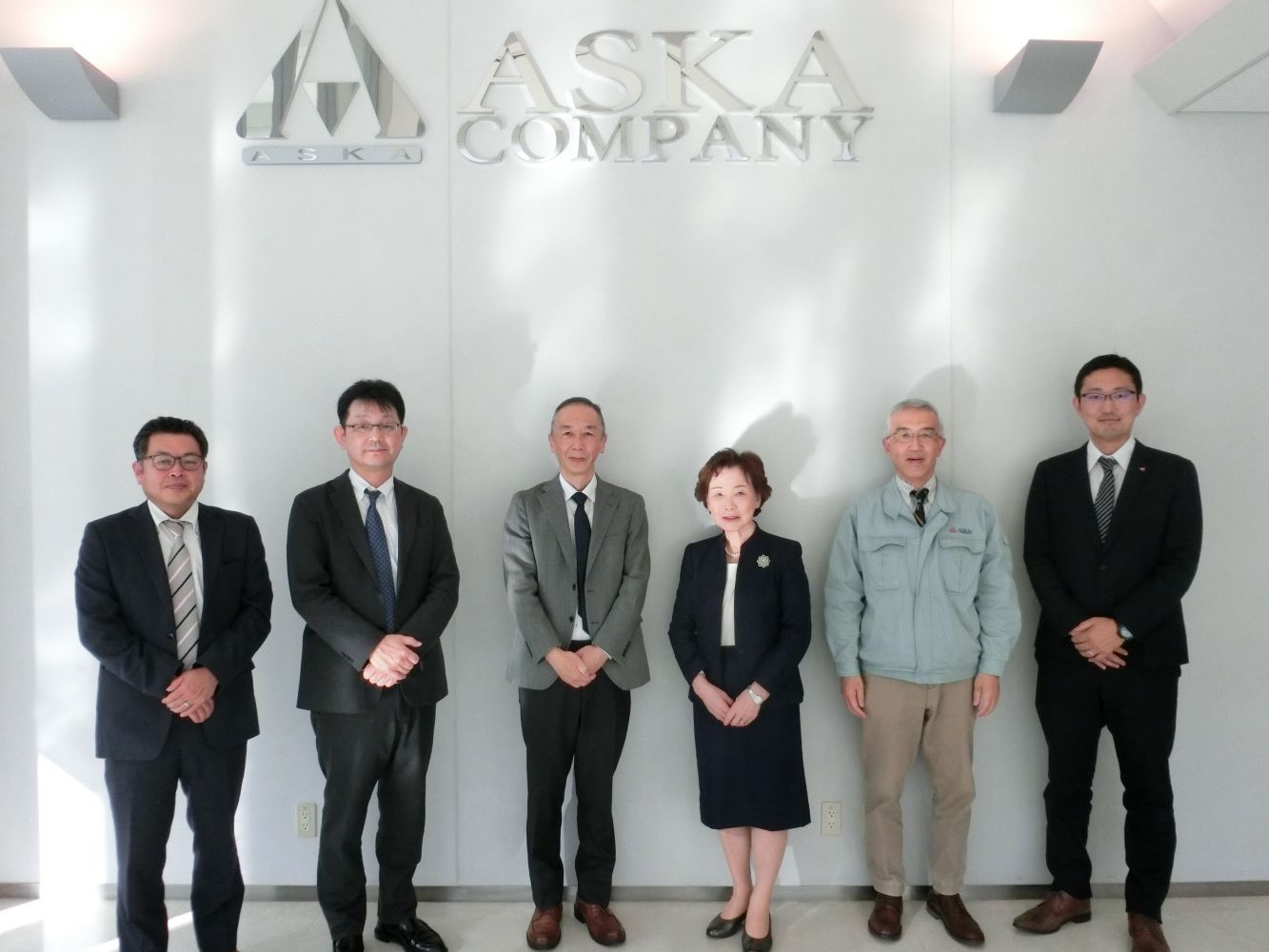 ユーシン精機様とアスカカンパニーの社長・副社長