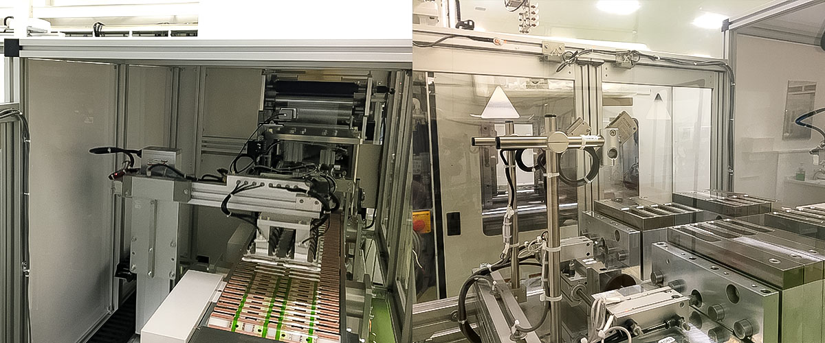 実際のスプーン生産ラインの一部