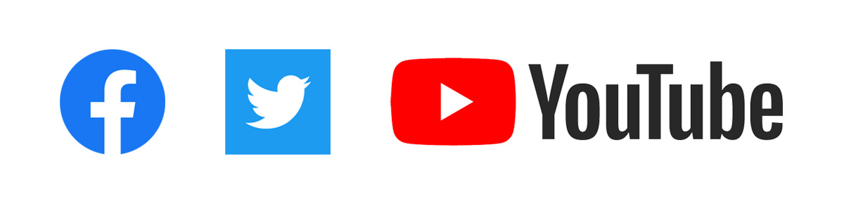 様々なソーシャルメディアのアイコン