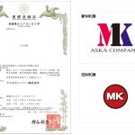 MK旗と商標登録証