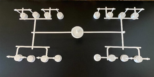 成形品とランナー