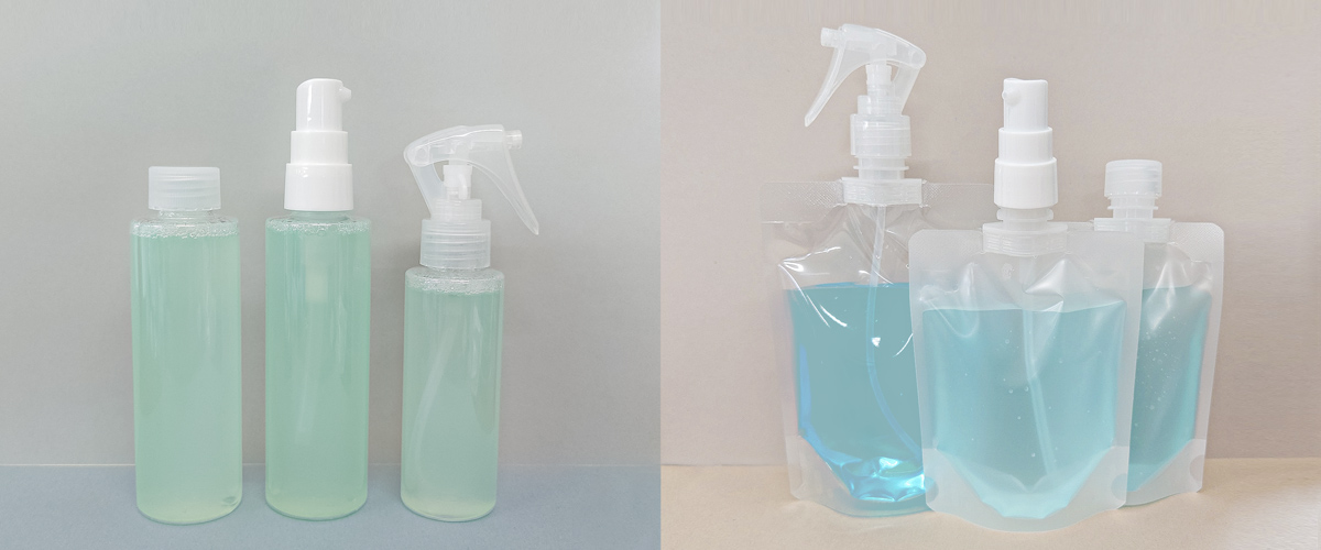 ボトルからスパウトパウチ