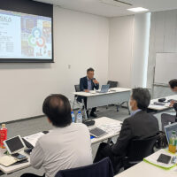 日本設備学会での講演中