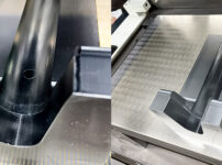 加工機の上のパウチスタンド金型